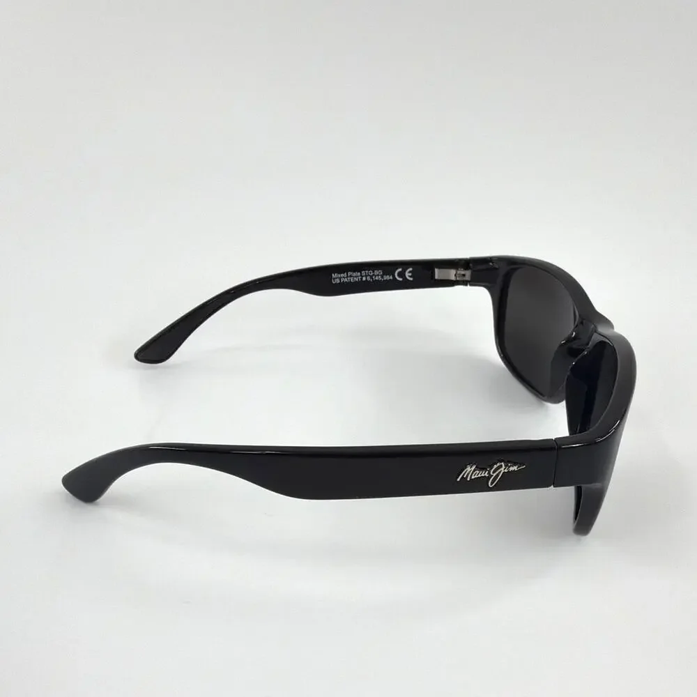Maui Jim Black Grey Mixed Plate Polarized Sunglasses